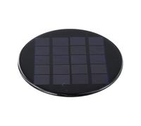 Panneau solaire rond 1,1 W 5 V pour cellules légères en silicium polycristallin avec conversion d'énergie et excellente transmission de la lumière pour l'extérieur