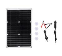 Panneau solaire semi-flexible 18V 20W, monocristallin, haute efficacité, étanche, léger, production d'énergie portable pour voiture, camping-car, yacht, bateau, camping en plein