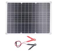Panneau solaire semi-flexible Module solaire monocristallin à haut rendement 20W 18V Chargeur solaire portable pour camping RV Bateau Activités de plein air Matériau EVA