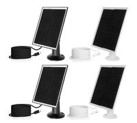 Panneau solaire suspendu 20W 5V, Port Micro USB et USB-C, chargeur de panneau solaire, panneau de charge solaire étanche IP65 pour caméra extérieure Type C noir