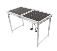 Panneau solaire Tableau pliable Panneau mono-solaire portable imperméable 100W pour le camping Matière en alliage en aluminium Picnium 47,6 x 23,8 x 22 pouces