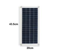 Panneau solaire ultra-portable pour les aventures en plein air, double port USB, charge rapide, module en silicium polycristallin 10 W 18 V, sortie