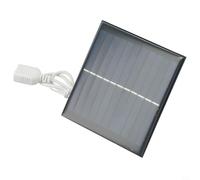 Panneau solaire USB 5 W 5,5 V avec silicium monocristallin pour systèmes extérieurs et appareils à faible puissance dans le jardin, la maison et la rue