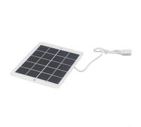 Panneau solaire USB 5 W 5 V avec silicium monocristallin pour une utilisation en extérieur pour charger de petites batteries CC et soutenir les systèmes solaires d'éclairage de jardin et de rue