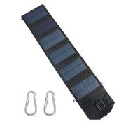 Panneau solaire USB - Chargeur portable pliable de type C de 120 W, panneau de banque d'énergie solaire à haute efficacité, sortie de charge rapide | Batterie de secours du téléphone pour voyage