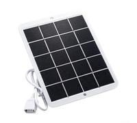 Panneau solaire USB portable 5 V 3 W pour camping, randonnée, camping-car | Cellules monosilicium, taille compacte 160 x 120 mm, câble de 50 cm inclus, idéal pour le camping, la randonnée, la pêche