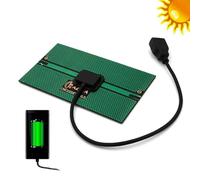 Panneau Solaire USB Portable - Panneau de Charge Solaire 5,5V pour Appareil Photo - Accessoires de Recharge pour Smartphone en Extérieur pour Terrasse, Camping, Randonnée, Balcon, Pique-Nique, Jardin
