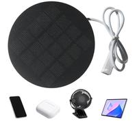 Panneau solaire USB pour caméra extérieure chargeur portable léger USB 1,2 | Panneau solaire pour caméra de camping Casque Ventilateurs Voyage Maison Plafond Extérieur Sacs à dos