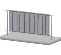 Panneau solaire Zelsius Kit de fixation pour balcon pour 1 panneau solaire, kit pour montage vertical de panneau solaire