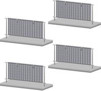 Panneau solaire Zelsius Kit de fixation pour balcon pour 4 panneaux solaires, kit pour montage vertical de panneau solaire