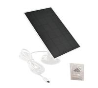 Panneau solairePour Caméra De Sécurité - Chargeur solaireExtérieur Étanche 3 W 5 V, Panneau De Charge Monocristallin, De 1,2 M avec Support Réglable À 360 Degrés | Solution d'alimentation Cont