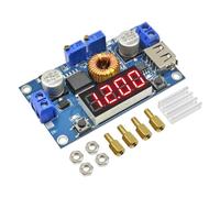Panneau Stabilisateur de Tension XL4015,Régulateur de Tension Abaisseur Réglable DC-DC 24V À 12V 5V pour Panneaux Solaires et Éoliennes