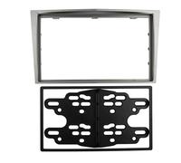 Panneau Stéréo Cadre D'autoradio Double DIN pour Opel pour Astra (H) 2004-2010 KMAGE(Silver Grey,178X100 mm)