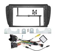 Panneau Stéréo Façade D'autoradio pour Seat pour Ibiza 6J 2008-2013 Façade D'autoradio 9 Pouces 2DIN avec Faisceau De Câbles Adaptateur d'alimentation Et Décodeur Canbus(Frame an CANBUS)