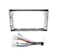 Panneau Stéréo GPS 2 Din Cadre DVD Accord Audio 9 Pouces pour Avensis T250 2 II 2002 2003 2004 2005 2006 2007 2008 Cadre Panneau(Frame Cord Silver)