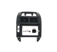 Panneau Stéréo Panneau Garniture Tableau Bord avec Sortie d'air Lecteur DVD Et Adaptateur Audio 9 Pouces pour Polo 2004-2011(Frame Outlet Cable)