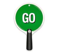 Panneau Stop & Go pour Enfants - Recto-Verso, 22,6 x 14 cm, Dès 1 An | Panneau de Signalisation pour Enfants | Recto-Verso en Mousse pour Jeu de Rôle, Circulation, Classe & Sécurité Routière