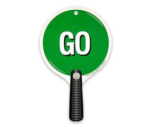 Panneau Stop & Go pour Enfants - Recto-Verso, 22,6 x 14 cm, Dès 1 An | Panneau de Signalisation pour Enfants | Recto-Verso en Mousse pour Jeu de Rôle, Circulation, Classe & Sécurité Routière