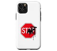 Panneau Stop Start Art Design Architecture Mode Cool Geek Coque pour iPhone 11 Pro