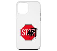 Panneau Stop Start Art Design Architecture Mode Cool Geek Coque pour iPhone 12 Mini