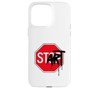 Panneau Stop Start Art Design Architecture Mode Cool Geek Coque pour iPhone 15 Pro Max