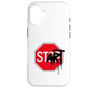 Panneau Stop Start Art Design Architecture Mode Cool Geek Coque pour iPhone 16