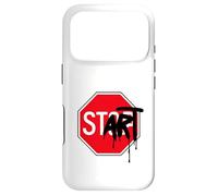 Panneau Stop Start Art Design Architecture Mode Cool Geek Coque pour iPhone 17 Pro
