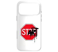 Panneau Stop Start Art Design Architecture Mode Cool Geek Coque pour iPhone 17 Pro Max