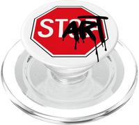 Panneau Stop Start Art Design Architecture Mode Cool Geek PopSockets PopGrip pour MagSafe