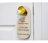 Panneau Suspendu Personnalisé Pour Bouton De Porte Double Face, Panneau En Bois Pour Bureau Et Chambre à Coucher, Ne Pas Déranger, Veuillez Frapper, étiquette De Suspension Pour Bouton De Porte