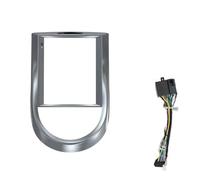 Panneau Tableau Bord Façade D'autoradio 9.7 Pouces 2 Din Lecteur Vidéo Multimédia Style pour Tesla Garniture Panneau DVD Navigation pour KIA pour Soul 2008-2012(Frame Cable-B)