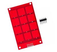Panneau tactile capacitif logique 3,3 V, module de capteurs tactiles 12 touches, haute réactivité, pour circuit imprimé, haute sensibilité