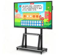 Panneau tactile interactif pour enseignement en classe UHD 4K conception à double système verre trempé antiréfléchissant résistant aux rayures pour t bureaux(1707 * 1013mm/67.2 * 39.88in)