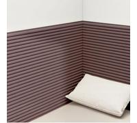 Panneau Tete de Lit à Coller, 20x200cm Tapis Mural Anti-Collision, Panneaux Muraux Rembourrés pour Enfants, Décoller et Coller Rembourrage Mural(Coffee,2pcs)