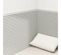 Panneau Tete de Lit à Coller, 20x200cm Tapis Mural Anti-Collision, Panneaux Muraux Rembourrés pour Enfants, Décoller et Coller Rembourrage Mural(Gris,2pcs)