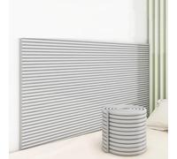 Panneau Tete de Lit à Coller, Rembourrage Mural Anti-Collision pour Enfants, 20x200cm Panneaux Muraux Rembourrés, Contre Le Froid/Chaleur Isolation, Facile à Installer(Gris,2pcs)