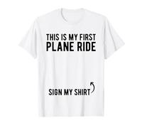 Panneau « This Is My First Plane Ride » My Shirt Airplane Ride Boys T-Shirt