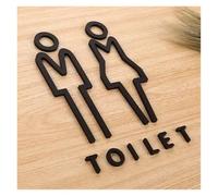 Panneau Toilette Panneaux de toilettes for hommes et femmes, signalisation, centre commercial, immeubles bureaux, plaques porte, plaque indicatrice rappel, panneau d'orientation(1)
