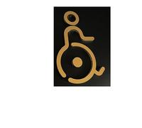 Panneau toilettes Conseils plaque de signalisation toilette or mat 3D salle bain porte étiquette murale autocollant WC panneau Art hôtel décor à la maison(15cm,Black)