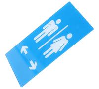 Panneau Toilettes en Acrylique Flèches Directionnelles pour Hommes | Fixation Murale Entre Deux Portes, Usage en Couloirs de Centre Commercial, Finition Lisse sans Décoloration