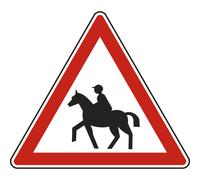Panneau triangle Passage de cavaliers 500 Ecolign A15c cl2 - NADIA SIGNALISATION - TRI500E2A15c