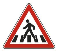 Panneau triangle Passage pour piéton 700 Ecolign A13b cl1 - NADIA SIGNALISATION - TRI700E1A13b