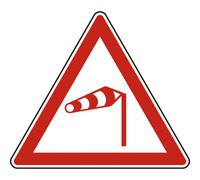 Panneau triangle Vent latéral 500 Ecolign A24 cl1 - NADIA SIGNALISATION - TRI500E1A24