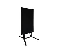 Panneau trottoir ardoise sur piétement métal noir - Dimensions 120 cm x 60 cm