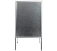 Panneau trottoir ECONOMY OUTDOOR, A1, argent