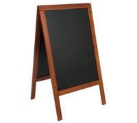 Panneau trottoir WOODY, couleur acajou