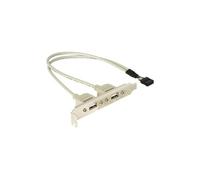 DeLock Slotbracket – Équerre de slot, 1x USB interne 5 broches, 2x USB 2.0 externes – 1 pièce