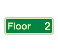 Panneau V Safety Floor 2-450 x 150 mm - Vinyle triple lueur | Phosphorescent | Vinyle auto-adhésif triple lueur | Signalisation de sécurité professionnelle - Fabriqué en Grande-Bretagne