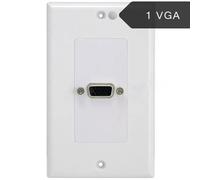 Panneau VGA 86x86mm pour Projecteur d'Ordinateur,Moniteur,Prise Directe Femelle Sans Soudure,DB15Pin,Limitation Murale - Type 115X70mm