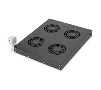 Panneau vide ventilé Digitus DN-19 FAN-4-HO-SW Noir